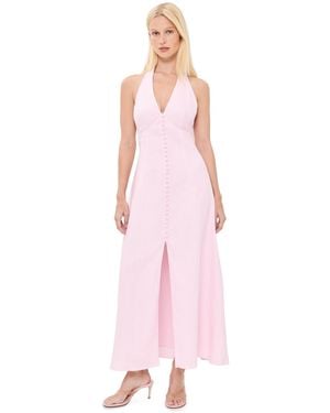 LoveShackFancy Lovis Linen Dress - Pink