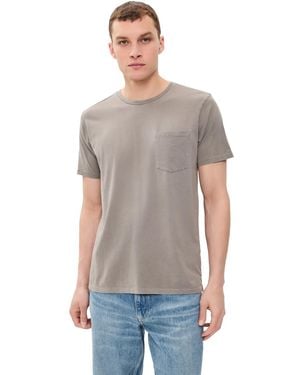 Rag & Bone Garment Dye Classic Pocket Tee - Gray