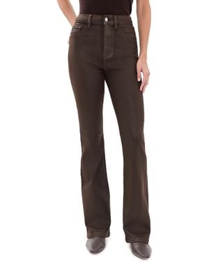Warp & Weft The Austin Stretch Coated Bootcut Jeans - Black