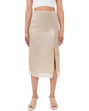 Rag & Bone Suki Combo Skirt - Natural