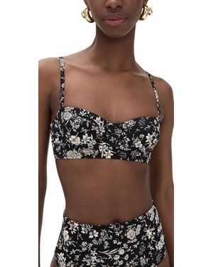 Ulla Johnson Zahara Bra Cup Bikini Top - Black