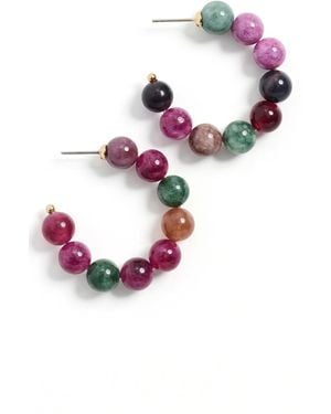 Lele Sadoughi Diana Hoop Earrings - Multicolor
