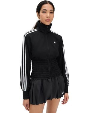 adidas Smocked Firebird Track Jacket - Black