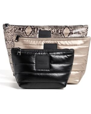 Think Royln Travel Trio Pouches - Black