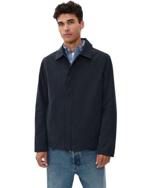 Vince Convertible Collar Jacket - Blue