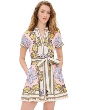 Alice + Olivia Lucy Mini Shirt Dress - Multicolor