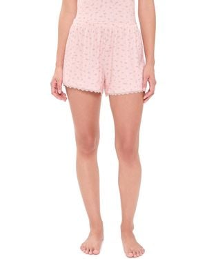 Z Supply Better Off Ditsy Shorts - Pink