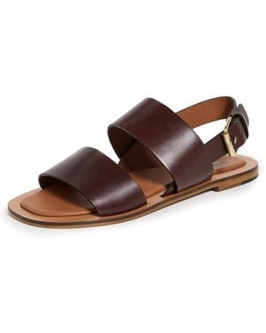 Mansur Gavriel Double Strap Sandals - Brown