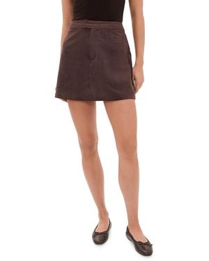 Z Supply Perri Suede Mini Skirt - Black