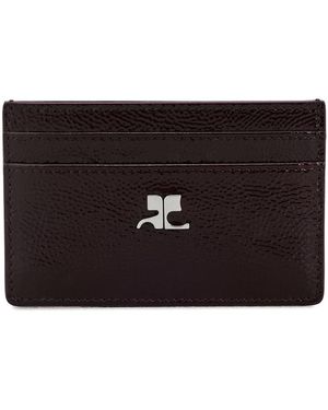 Courreges Ac Naplack Card Holder - Black
