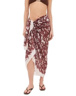 Rag & Bone Sally Sarong - Red