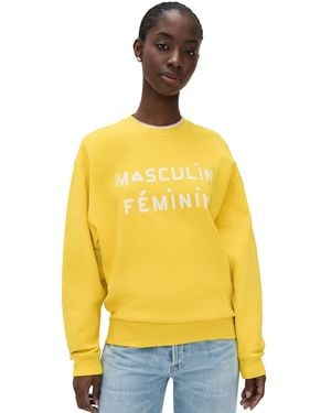 Clare V. Oversized Sweatshirt - Yellow