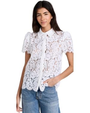 Generation Love Murphy Lace Shirt - White