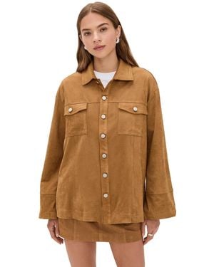 Seven Wonders Monah Faux Suede Jacket - Brown