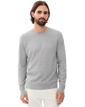Theory Riland Light Bilen Crewneck - Gray