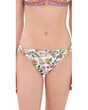 Shoshanna Toulouse Floral Ring Classic Bikini Bottoms - Blue