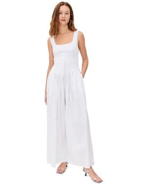 Line & Dot Abbott Pleated Jumpsuit - White
