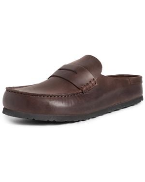 Birkenstock Naples Wrapped Bold Grip Clogs - Brown