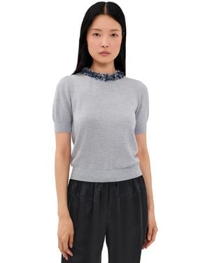 Ulla Johnson Jude Embellished Blouse - Black