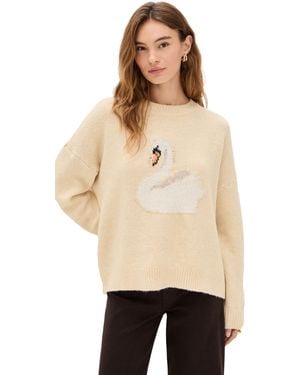 Bailey Rose Swan Sweater - Natural