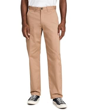 Naked & Famous Straight Chino Stretch Twill Pants - Natural