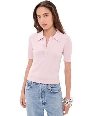 AKNVAS Emma Polo Top - Pink