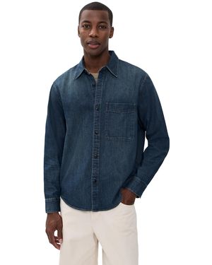 Madewell Denim Button-Up Shirt - Blue
