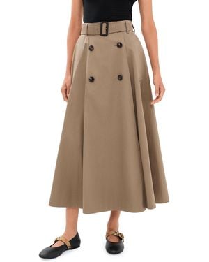 Burberry Brenda Trench Skirt - Natural