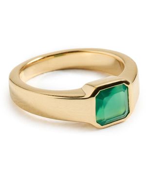 Shashi Pinky Signet Ring - Green