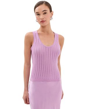 SABLYN Juna Scoop Neck Tank - Purple