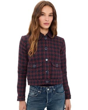 L'Agence Nyx Crop Jacket - Purple