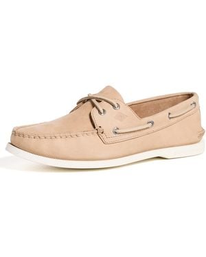 Sperry Top-Sider Authentic Original 2 Eye Nubuck Boat Shoes - Black