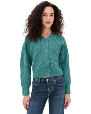 Le Bos Mira Stitched Cardigan - Green