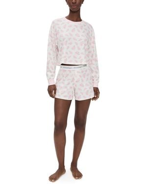 Pj Salvage Boyfriend Boxer Pyjama Set - White