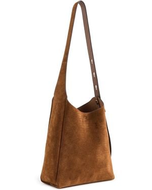Tory Burch Romy Suede Small Hobo Bag - Brown