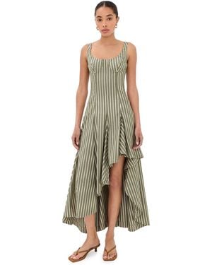 Monse Striped Corset Dress - Natural