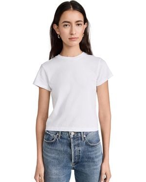 Agolde Adine Shrunken Tee - White