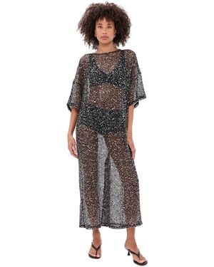 Vrg Grl Ivette Sequin Midi Dress - Black