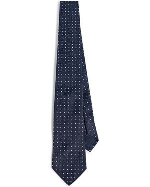 Polo Ralph Lauren Polka Dot Silk Repp Tie - Blue