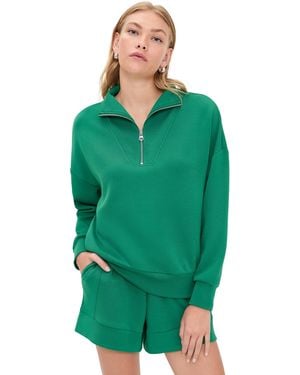 Varley Hawley Half Zip Sweatshirt - Green