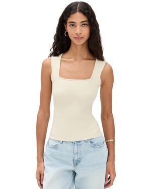 DL1961 Instasculpt Rib Square Neck Top - Multicolor