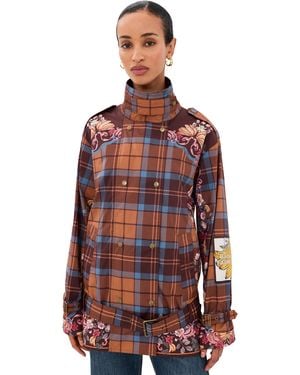 Barbour X Farm Rio Petrea Showerproof Jacket - Red
