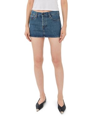 Wardrobe NYC Closet. Nyc Denim Micro Mini Skirt - Blue