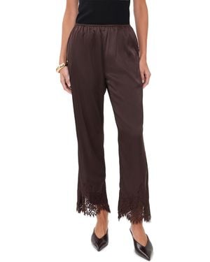Bailey Rose Lace Trim Pants - Black