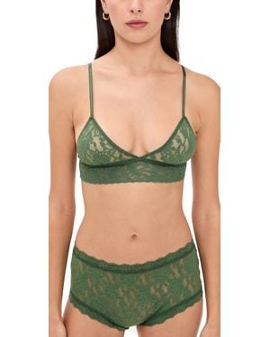 Hanky Panky Padded Triangle Bralette - Green