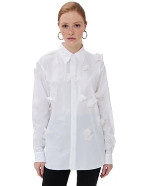 Coperni Organza Butterfly Shirt - White
