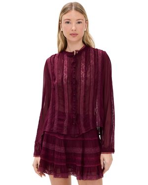 LoveShackFancy Alvynne Top - Red