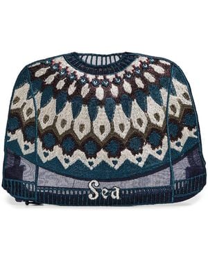 Sea Antonia Fair Isle Coin Purse - Black