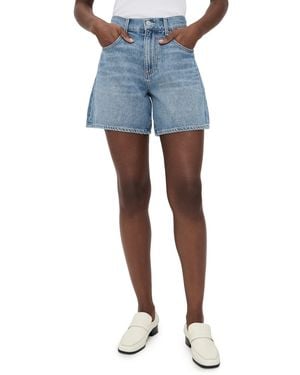 Le Jean Frida High Rise Shorts - Blue