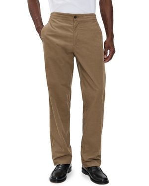 Vince Louie Corduroy Elastic Waist Pants - Natural